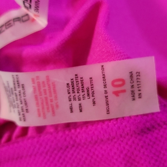 Zeroxposur Swim Racer Back Tankini Size 10 - Picture 8 of 9